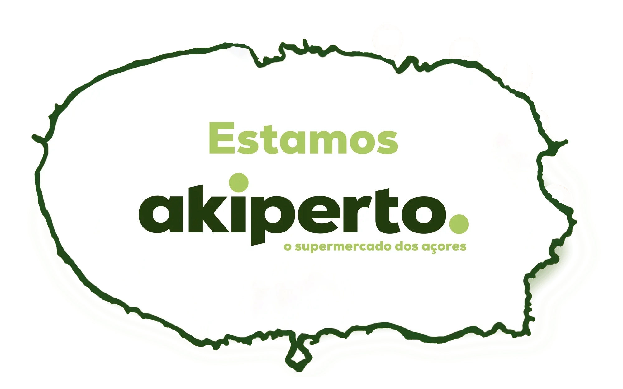 Mapa com a localização das lojas Akiperto na ilha Terceira